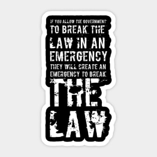 Emergency law Sticker